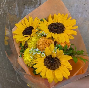 向日葵の花束
